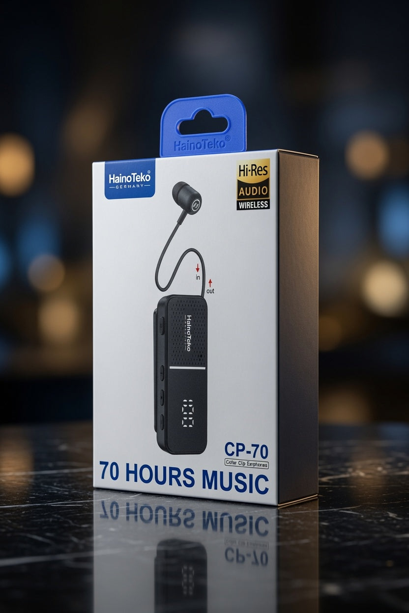 HainoTeko CP-70 Collar Clip Wireless Earphones