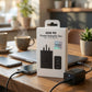 65W PD Power Adapter Trio – 3-Port Fast Charger | Dual USB-C + USB-A | Original Quality