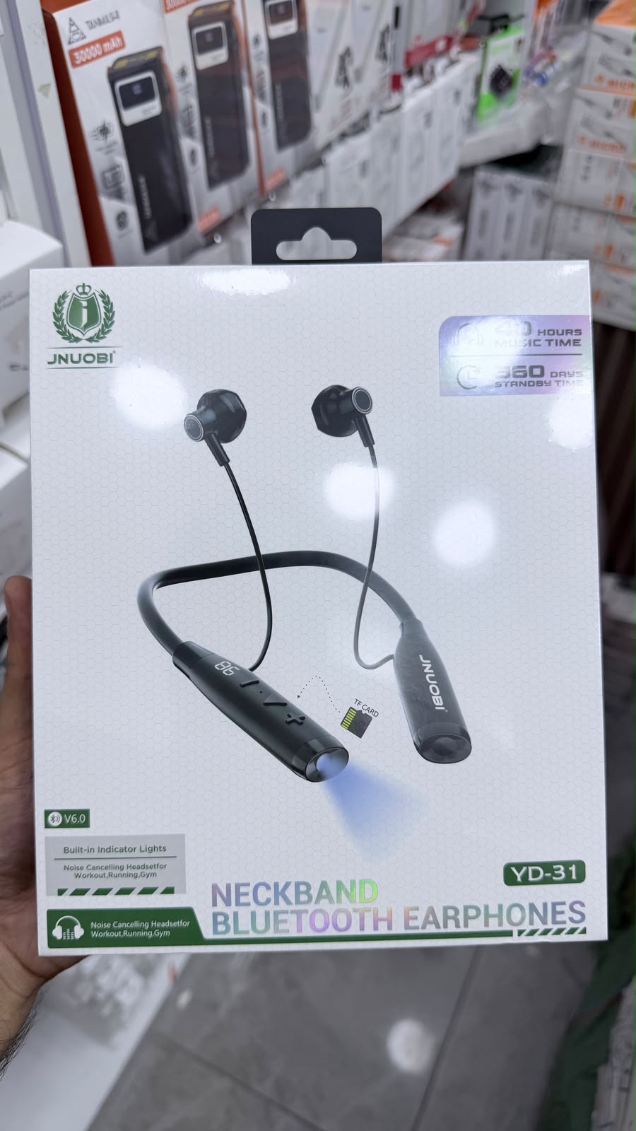 JNUOBI YD-31 Neckband Bluetooth Earphones