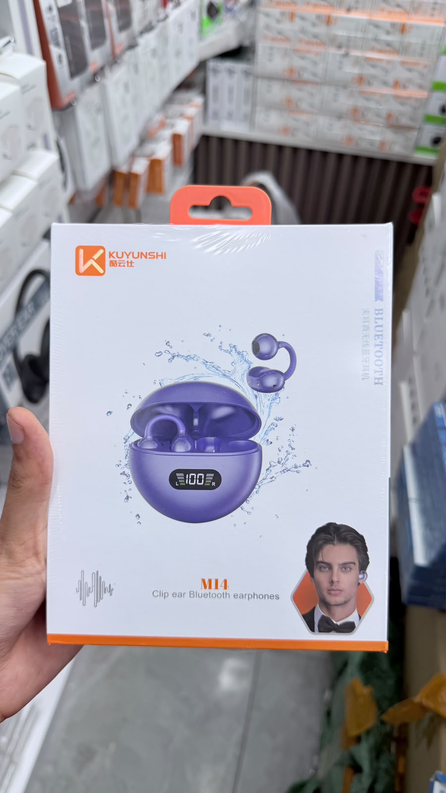 KUYUNSHI M14 Clip-On Bluetooth Earbuds