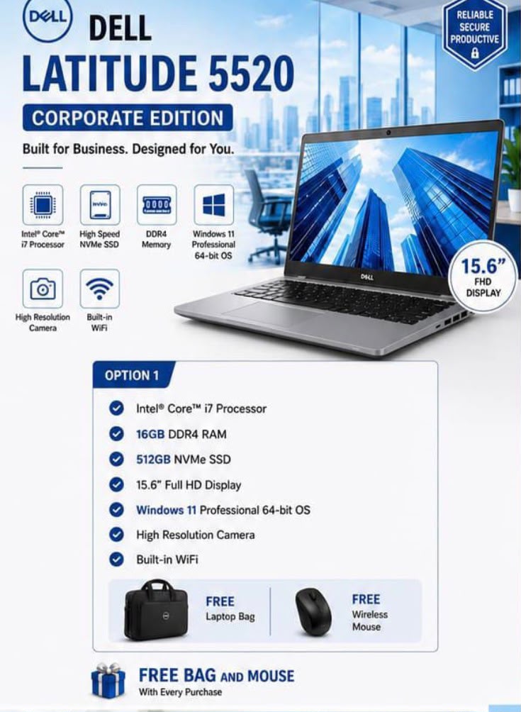 Dell Latitude 5520 Corporate Edition Laptop