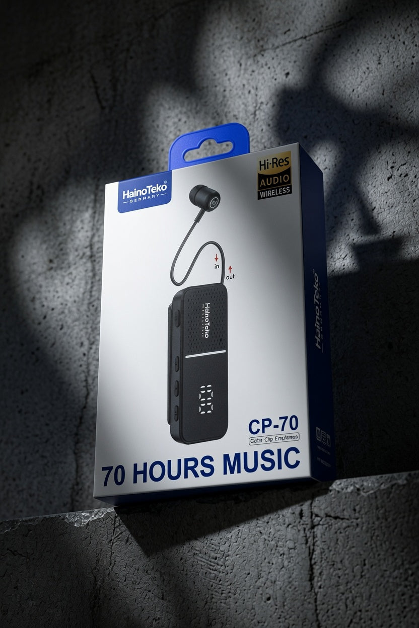 HainoTeko CP-70 Collar Clip Wireless Earphones