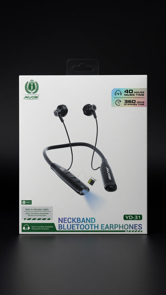 JNUOBI YD-31 Neckband Bluetooth Earphones