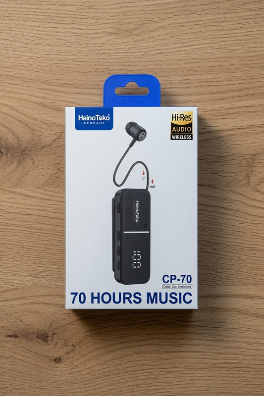 HainoTeko CP-70 Collar Clip Wireless Earphones